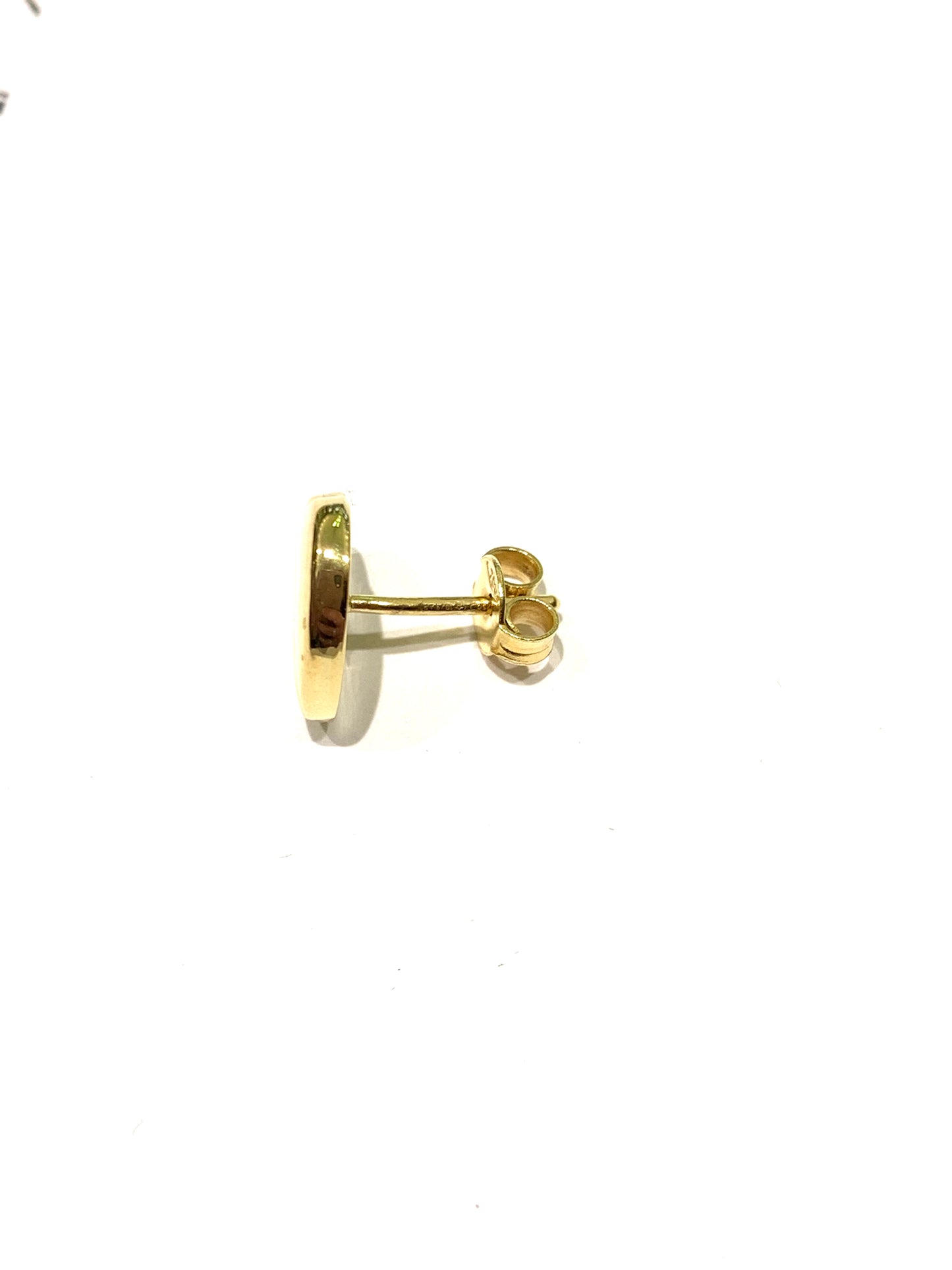 Orecchini oro giallo 18kt con cuore liscio