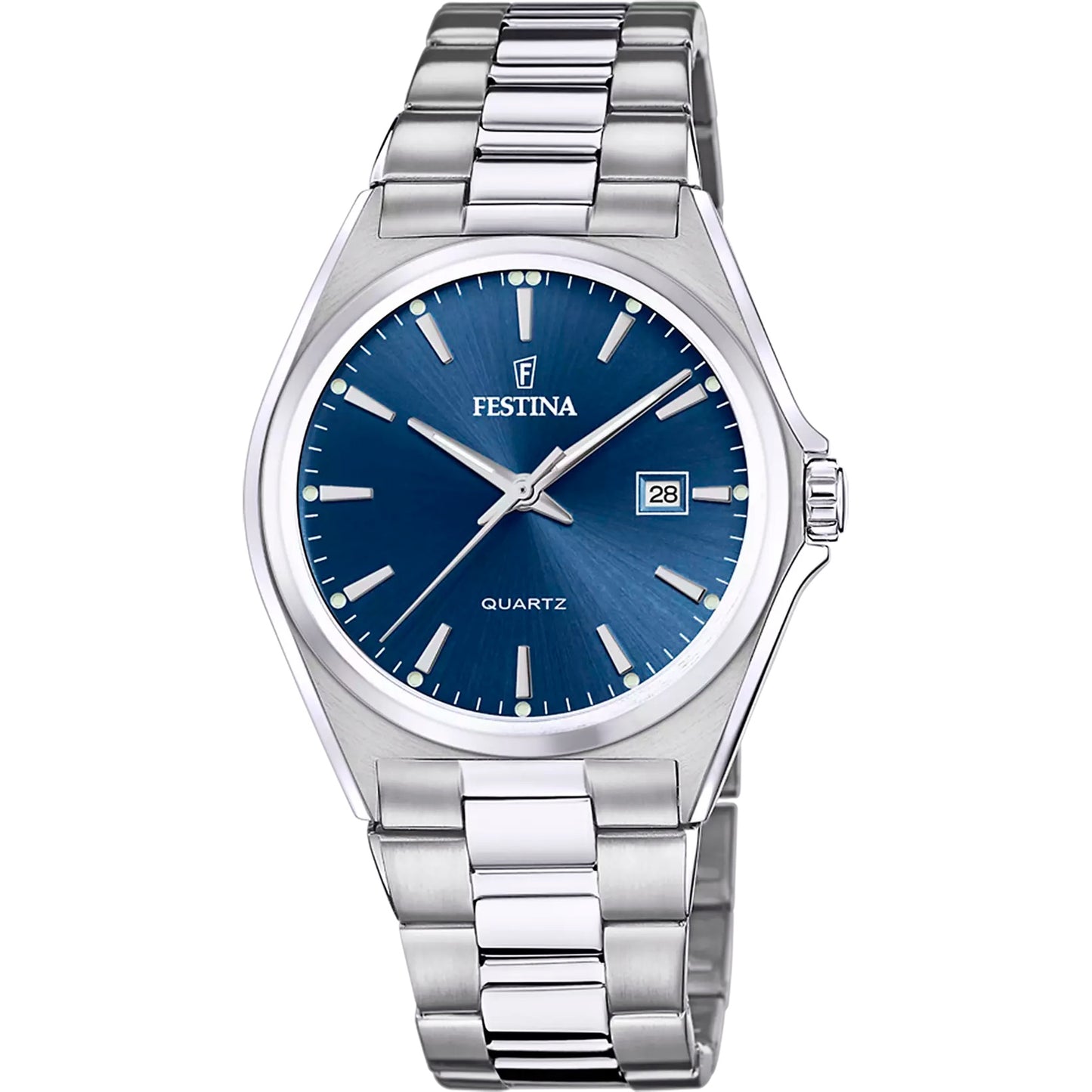 Orologio Festina acciaio con quadrante blu, uomo
