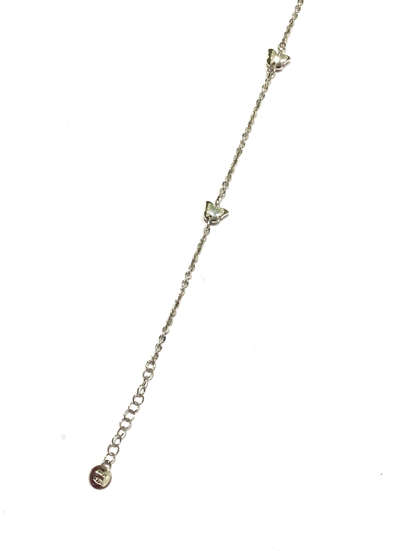 Bracciale oro bianco 9kt con cuori/farfalle/stelle