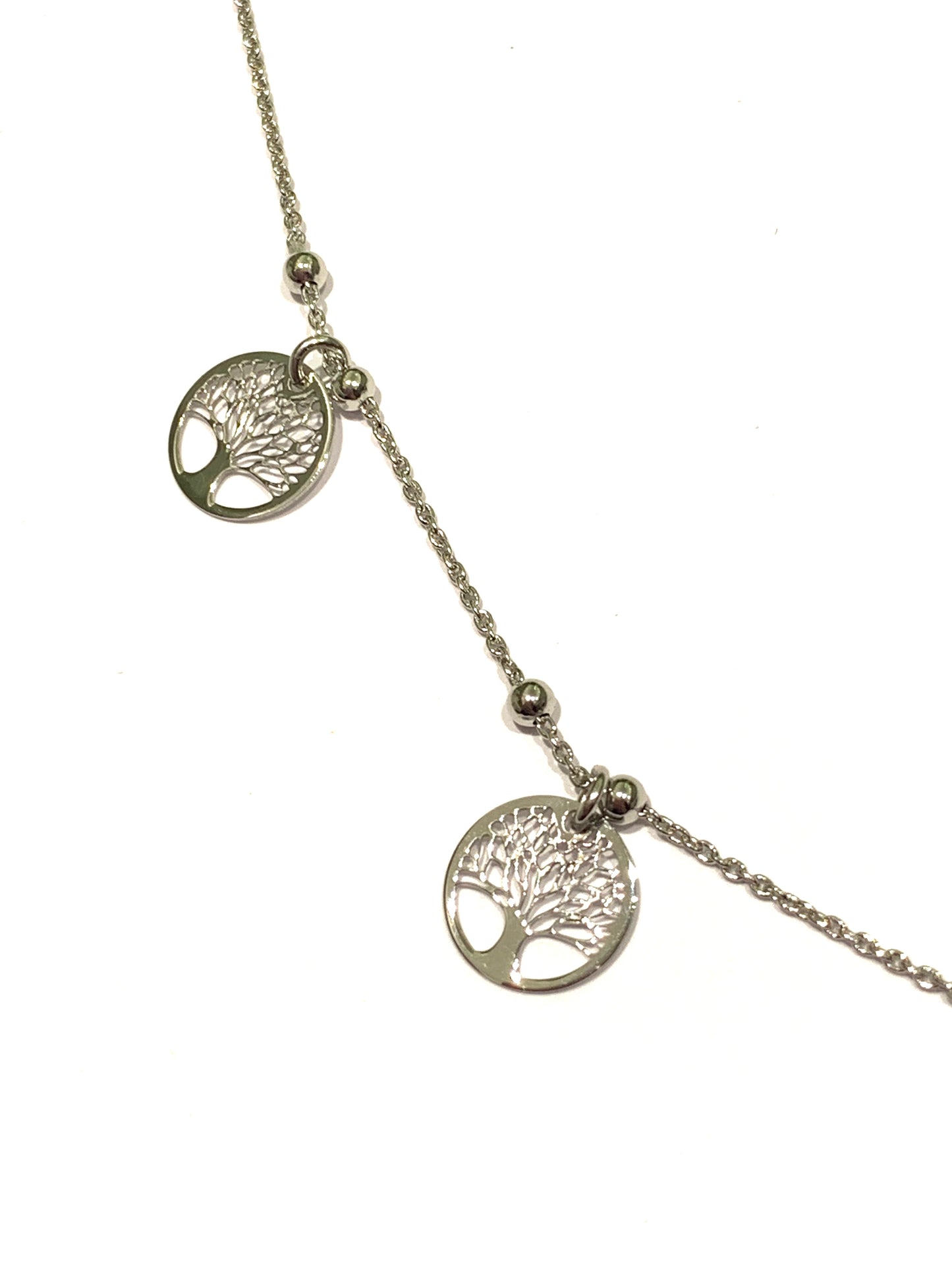 Collana argento con alberi della vita
