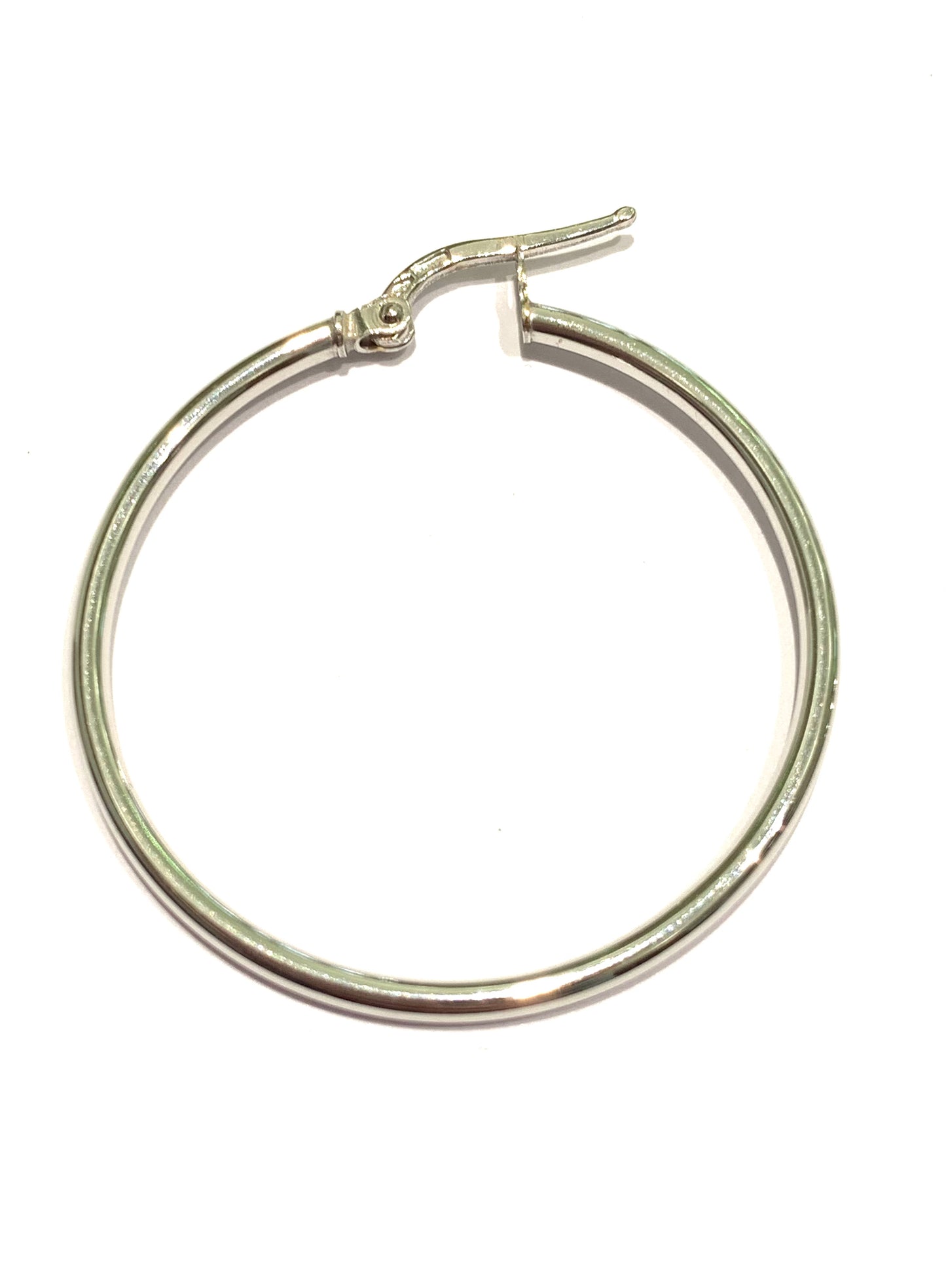 Orecchini oro bianco 18kt a cerchio