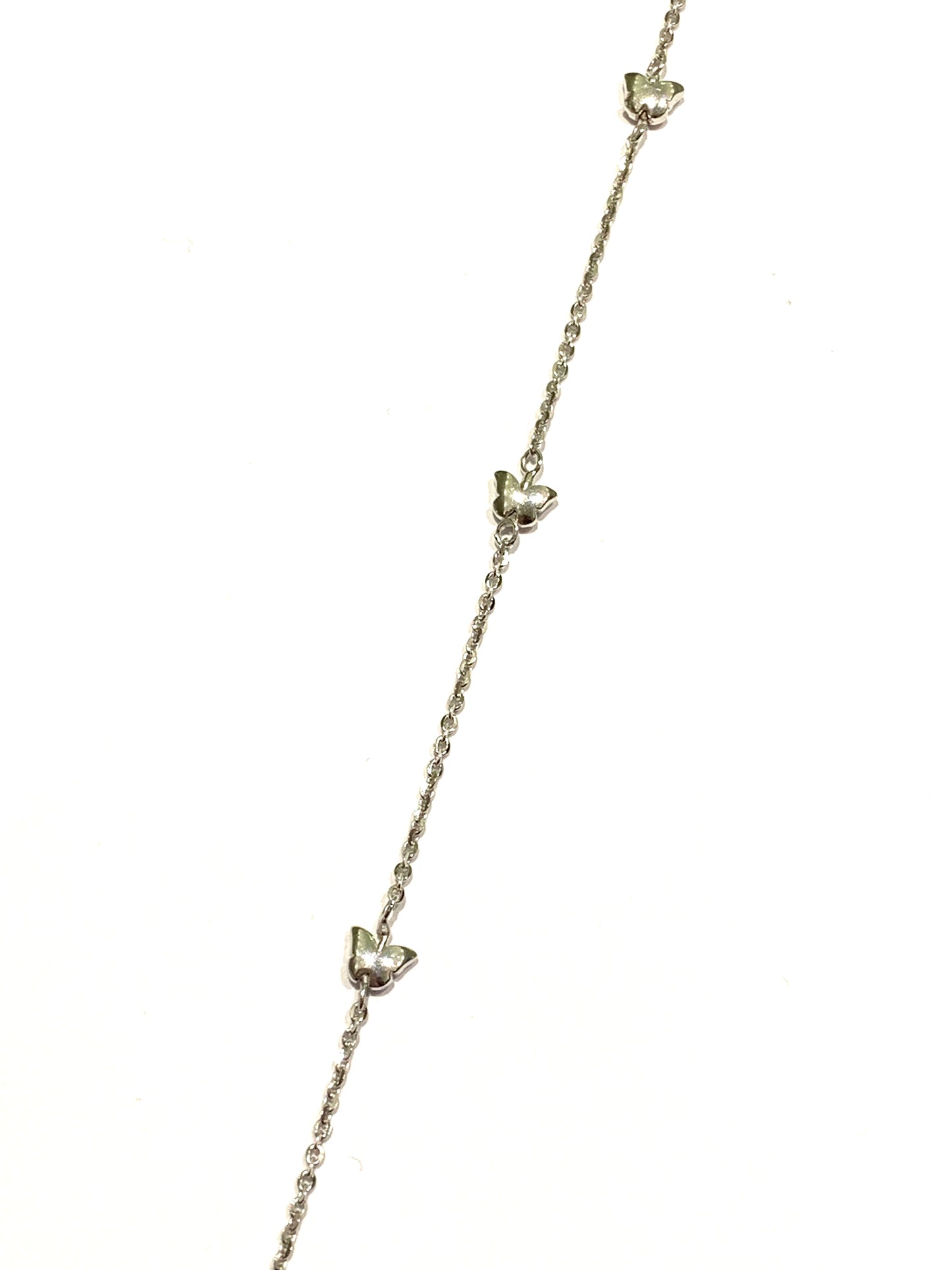 Bracciale oro bianco 9kt con cuori/farfalle/stelle