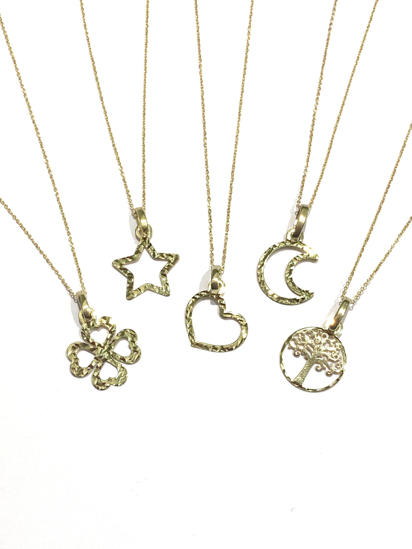 Collana oro giallo 9kt con cuore