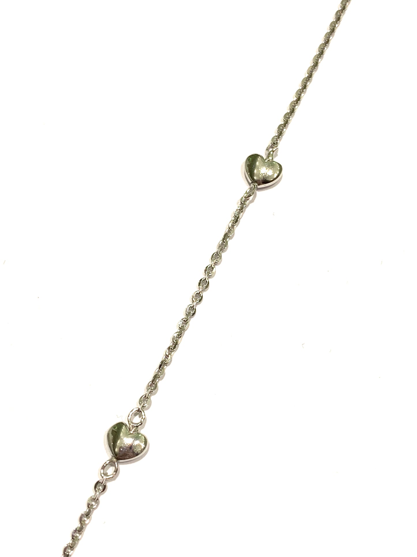 Bracciale oro bianco 9kt con cuori/farfalle/stelle