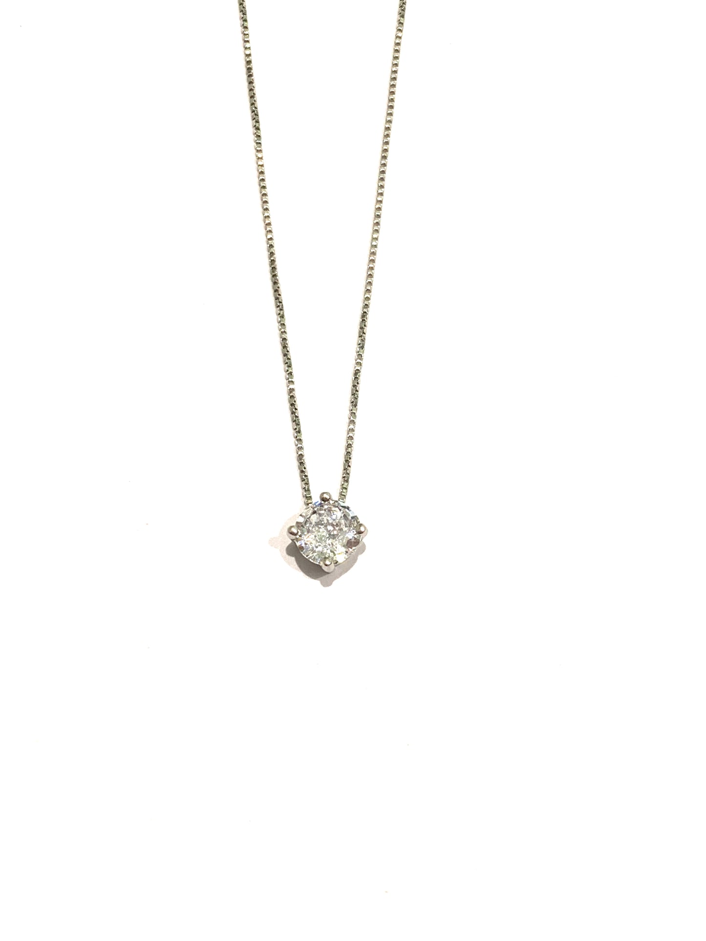 Collana argento bianco/colorato