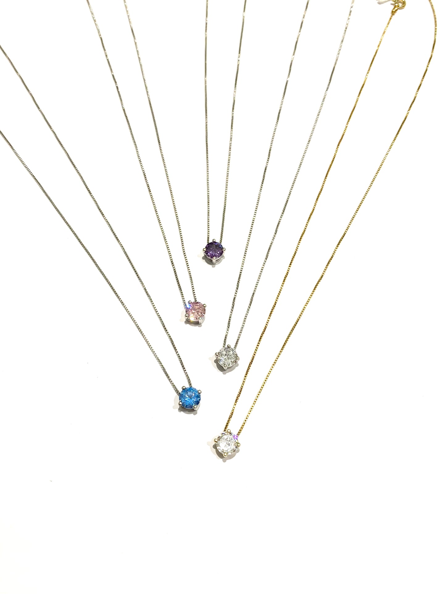 Collana argento bianco/colorato