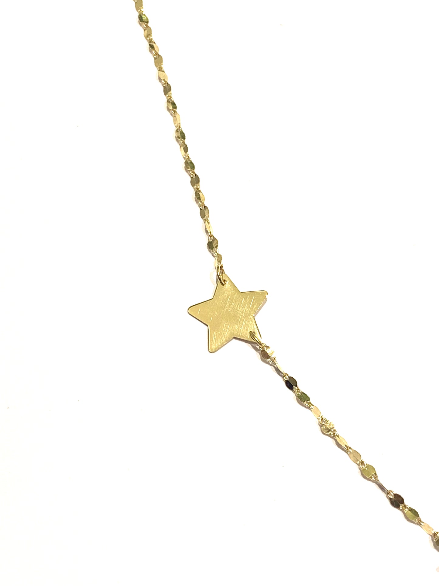 Collana oro giallo 9kt con tre stelle