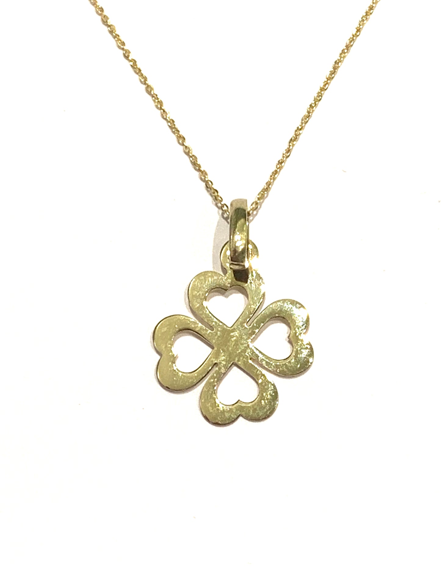 Collana oro giallo 9kt con cuore