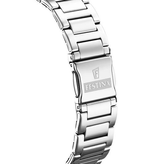Orologio Festina acciaio con zirconi, donna