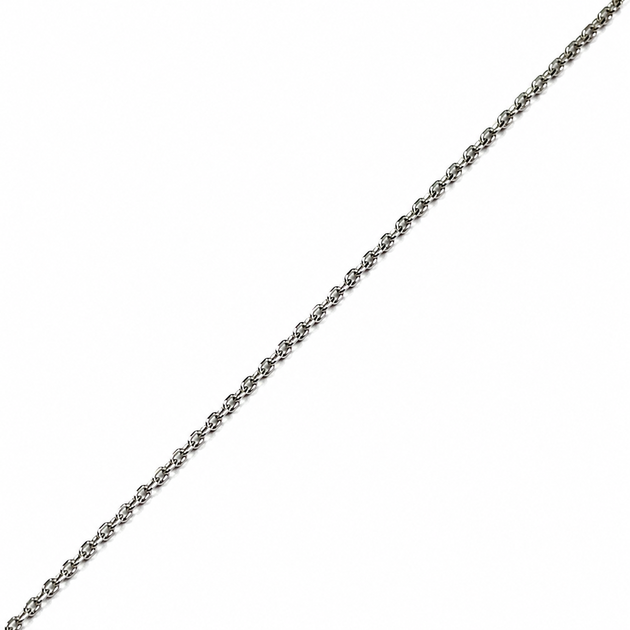 Collana oro bianco 9kt con cuore