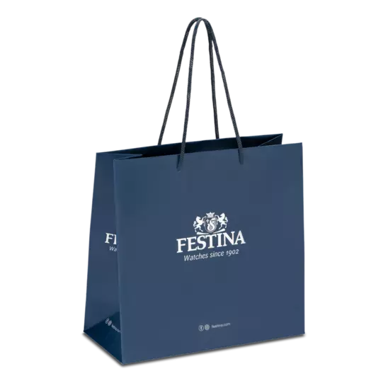 Orologio Festina acciaio con quadrante azzurro, donna