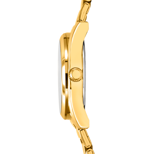 Orologio Festina acciaio dorato con quadrante bianco, donna