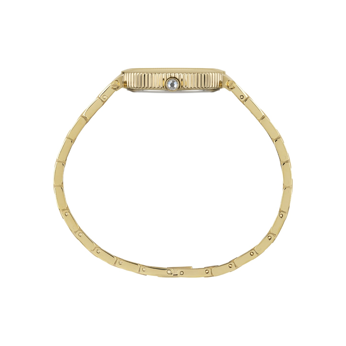 Orologio per donna in acciaio dorato con quadrante bianco con piccoli zirconi al posto dei numeri.

Marchio Breil.

Lunghezza massima 19 cm, con possibilità di accorciarlo.

Larghezza cinturino 1,8 cm.

Diametro cassa 3,2 cm.

Meccanismo funzionante con pila.

Resistenza all'acqua 5 ATM. 

Garanzia 2 anni.