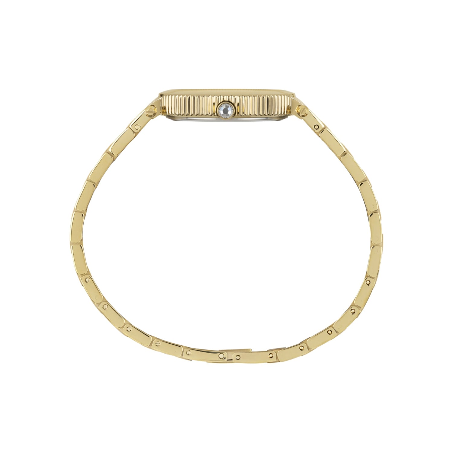 Orologio per donna in acciaio dorato con quadrante bianco con piccoli zirconi al posto dei numeri.

Marchio Breil.

Lunghezza massima 19 cm, con possibilità di accorciarlo.

Larghezza cinturino 1,8 cm.

Diametro cassa 3,2 cm.

Meccanismo funzionante con pila.

Resistenza all'acqua 5 ATM. 

Garanzia 2 anni.