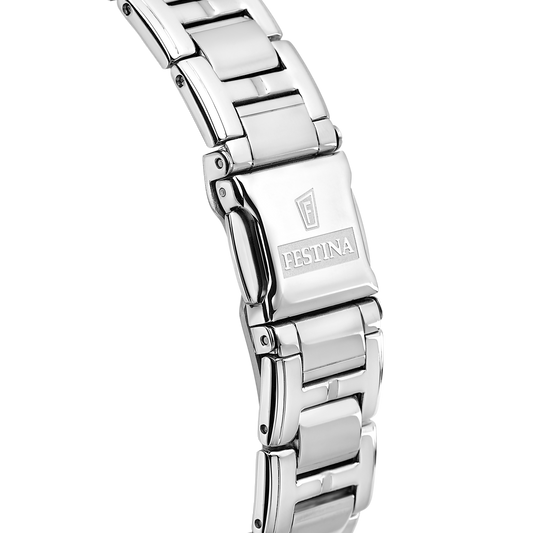 Orologio Festina acciaio con quadrante azzurro, donna