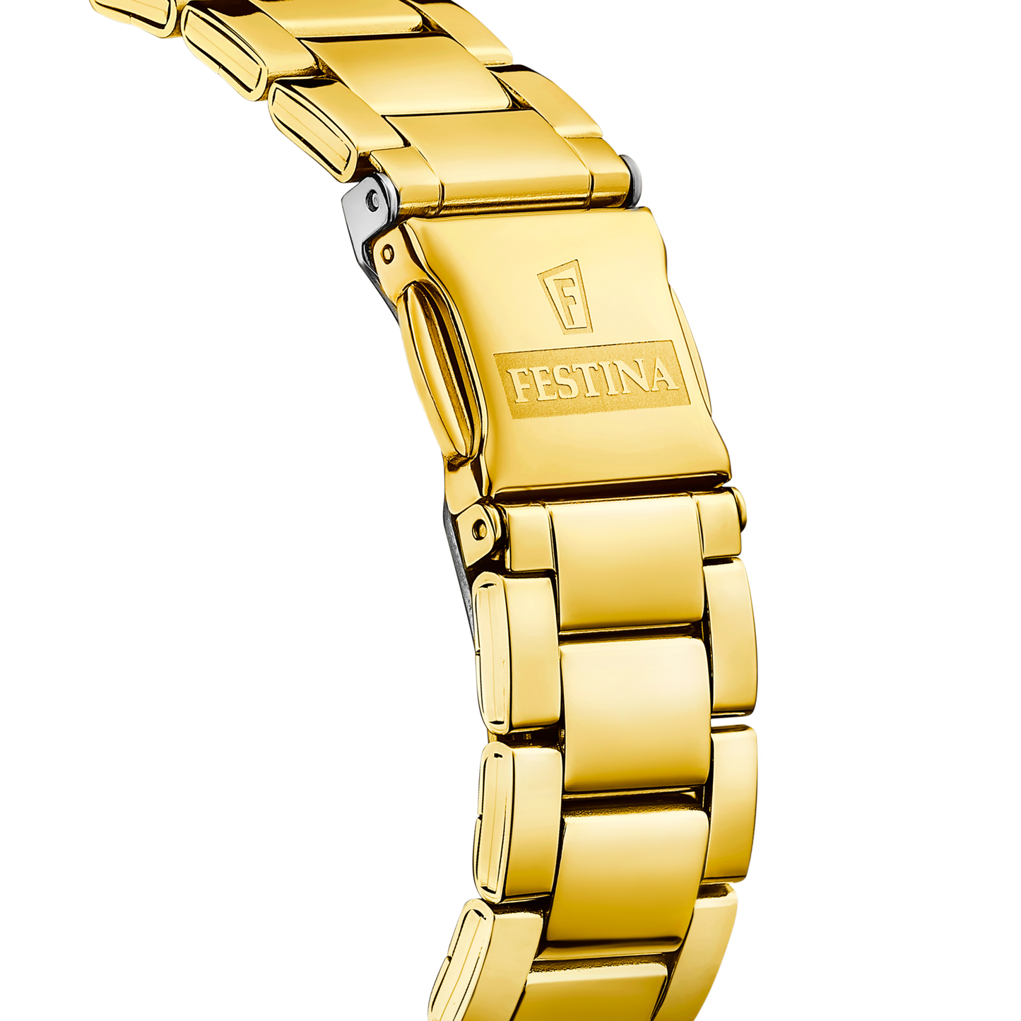 Orologio Festina acciaio dorato con quadrante bianco, donna