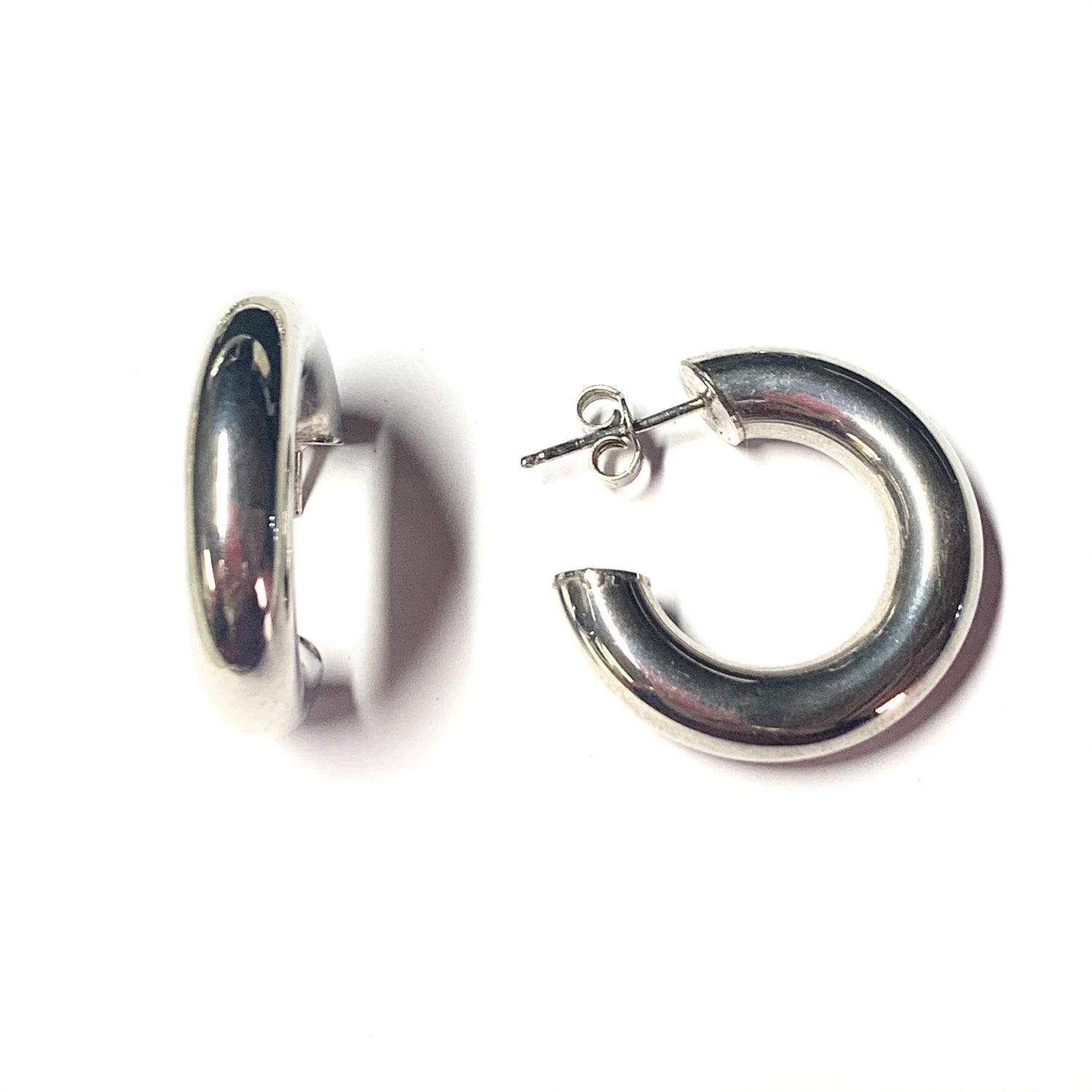81stgeneration Orecchini A Cerchio In Argento 925 - Spessi 1.2mm, Diametro 60mm, Ipoallergenici